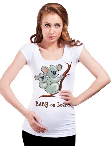 Bluza vara gravide - Mama si puiul Koala